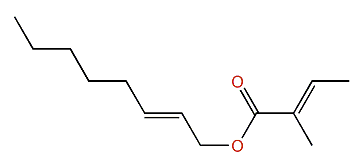 (E)-2-Octenyl 2-methyl-(E)-2-butenoate